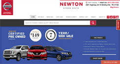 Desktop Screenshot of newtonnissansouth.com