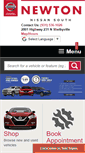 Mobile Screenshot of newtonnissansouth.com