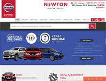 Tablet Screenshot of newtonnissansouth.com